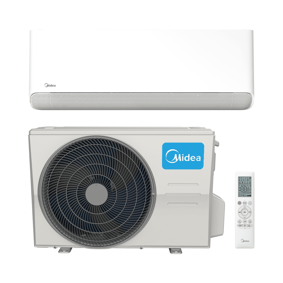 Condizionatore d'aria con WiFi Midea i-Cube Breezeless E 3,5 kW 12000 BTU con riferimento E 35(12)N8 del marchio MIDEA