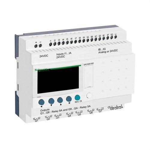 Relè programmabile modulare Zelio Logic 26 ingressi/uscite con riferimento SR3B261BD del marchio SCHNEIDER ELECTRIC