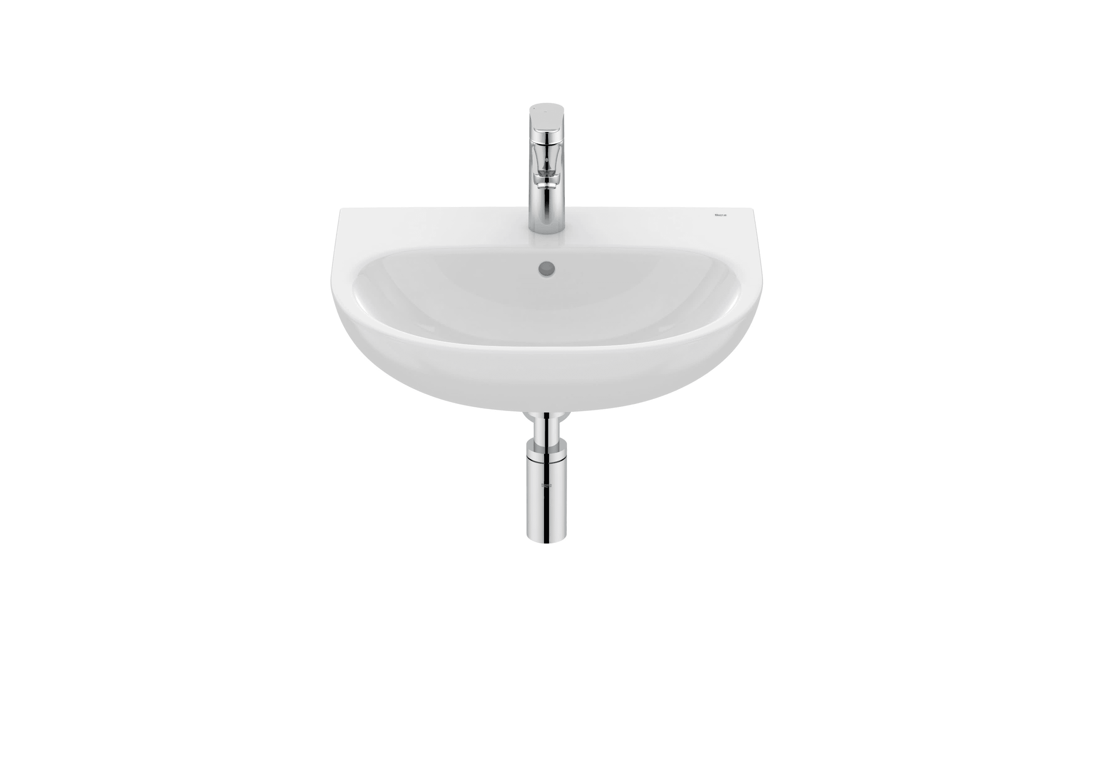 Lavabo a parete in porcellana con fissaggi Roca Victoria 520x425mm con riferimento A325V03000 del marchio ROCA