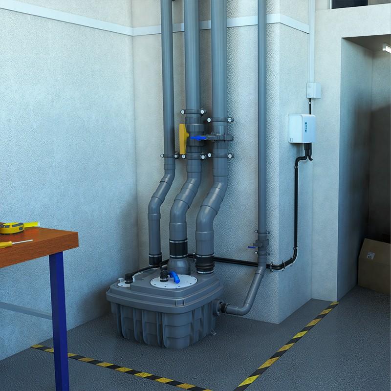 Stazione di pompaggio compatta con turbine vortex SFA SANICUBIC 1 VX con riferimento 040000004 del marchio SFA SANITRIT