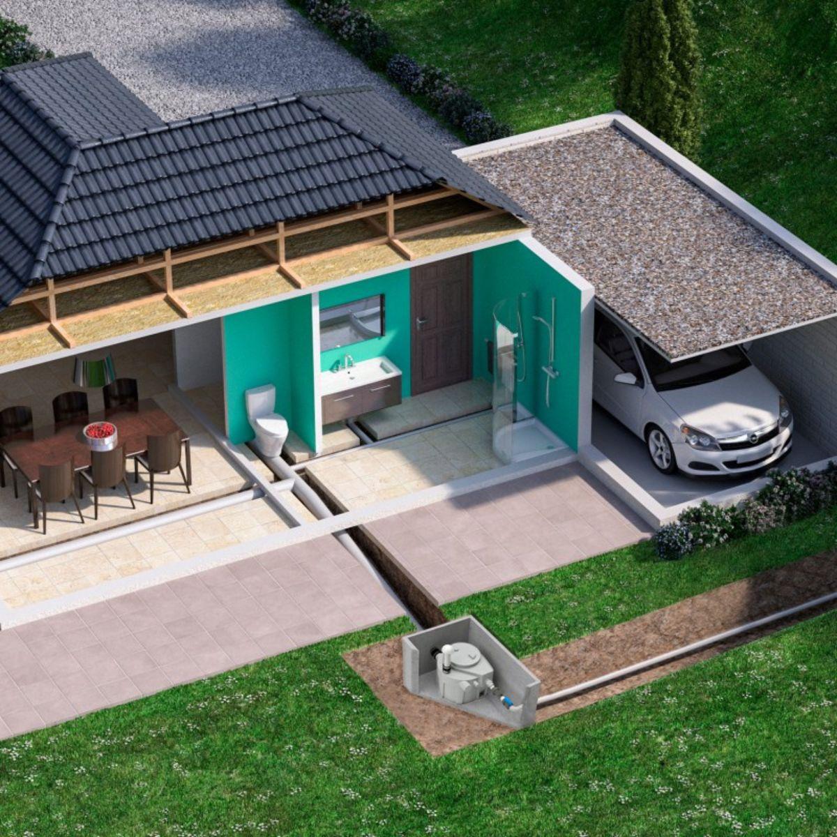 Stazione di pompaggio SFA Sanifos 110 - Versione trituratore con riferimento 009FOS110TM del marchio SFA SANITRIT