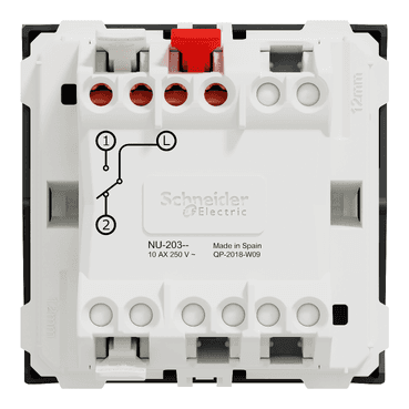 Anthracite 2-Module Switch New Unica with reference NU320354 from the brand SCHNEIDER ELECTRIC