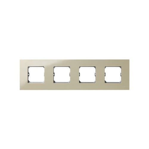 Compact frame for 4 ivory elements with frame Simon 27 Play with reference 2700640-031 from the brand SIMON