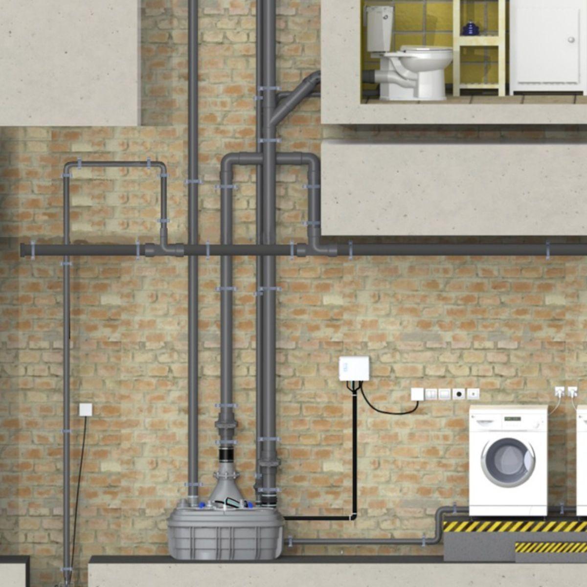 Stazione di pompaggio trifase SFA Sanicubic 2 VX T Smart con riferimento CUBIC2XLVXTRISMART del marchio SFA SANITRIT