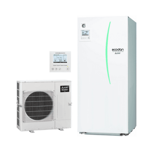 Set aerotermico Mitsubishi ECODAN ECO Inverter 6 kW 200 litri con riferimento ECODANECO6-200 del marchio MITSUBISHI