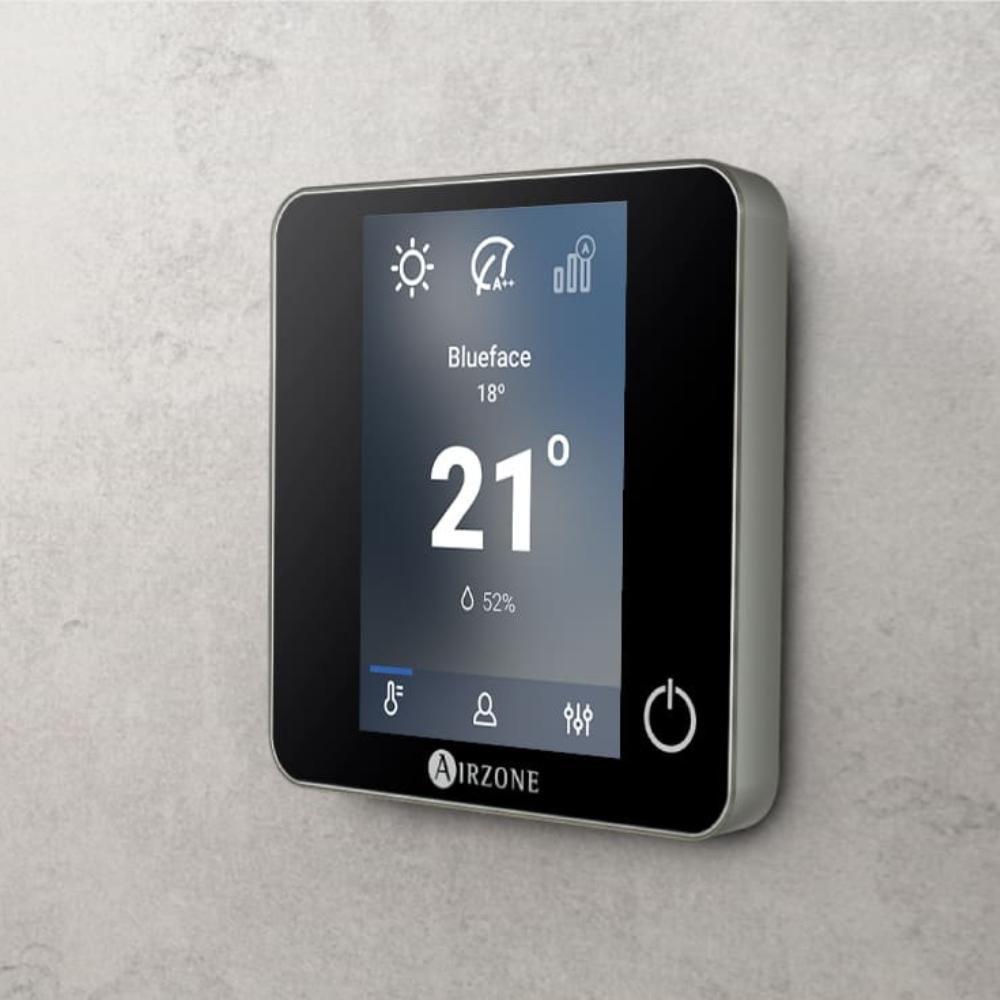 Termostato radio monocromatico AirZone Think nero con riferimento AZDI6THINKRB del marchio AIRZONE