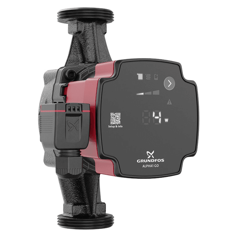 Pompa circolatore Grundfos ALPHA1 GO 25-40 180 con riferimento 93074185 del marchio GRUNDFOS