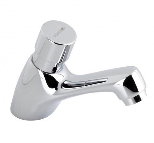 Rubinetto temporizzato per lavabo con pulsante 1/2" cromo con riferimento 1160 04 del marchio GENEBRE