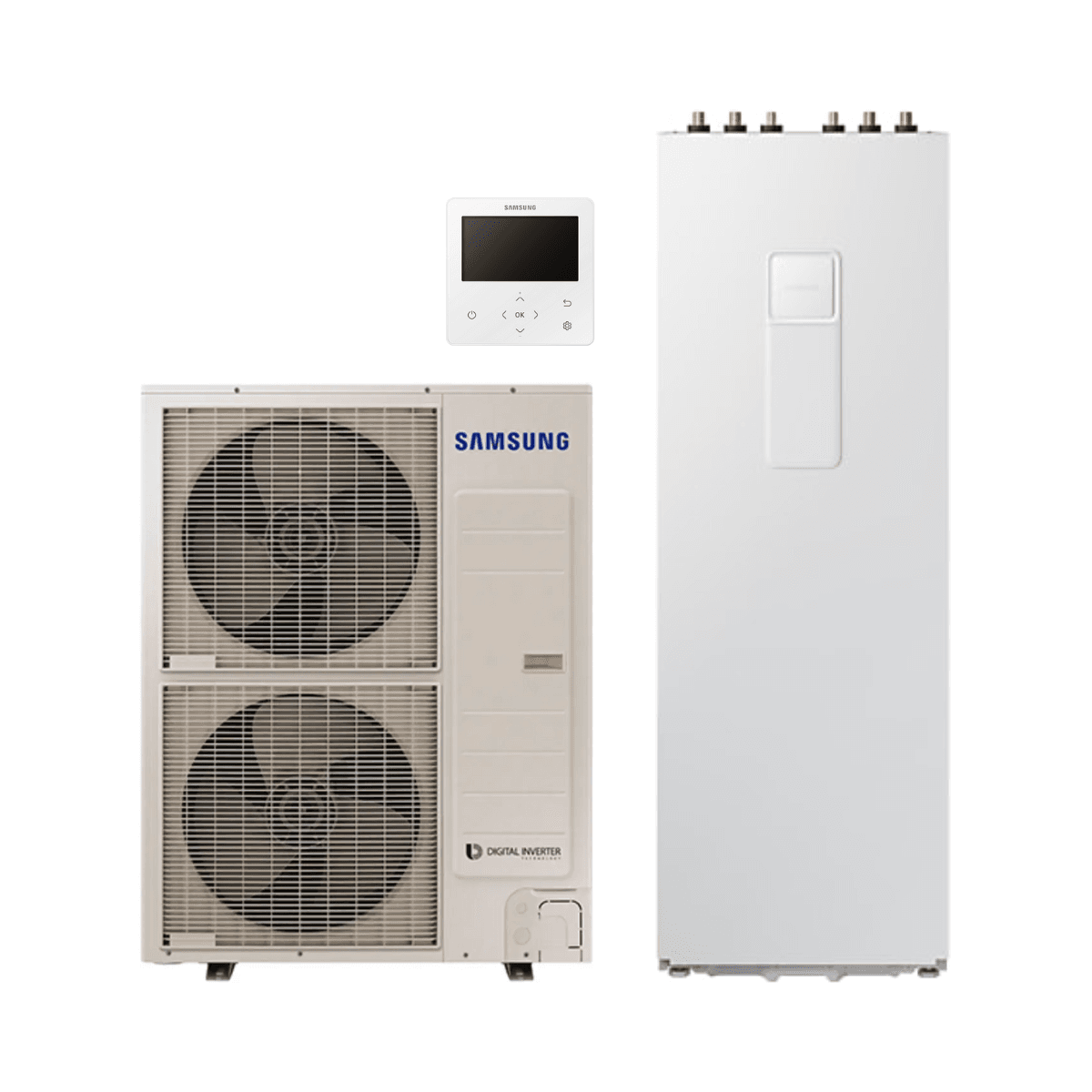 Set aerotermico Samsung ClimateHub EHS Mono R32 16 kW 260 litri con riferimento SAMEHSMONOR2316260 del marchio SAMSUNG