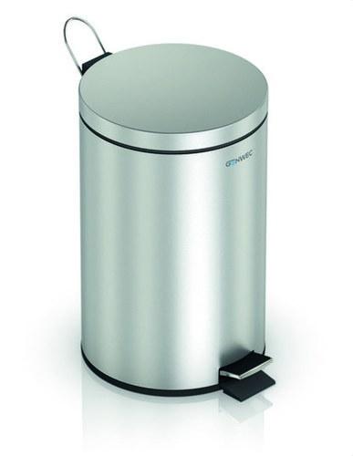 Pattumiera con pedale 3L inox satinato con riferimento GW06 01 04 01 del marchio GENWEC