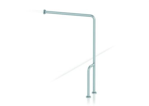 Barra di supporto parete-pavimento a 90º inox satinata sinistra con riferimento GW11 12 04 01 del marchio GENWEC