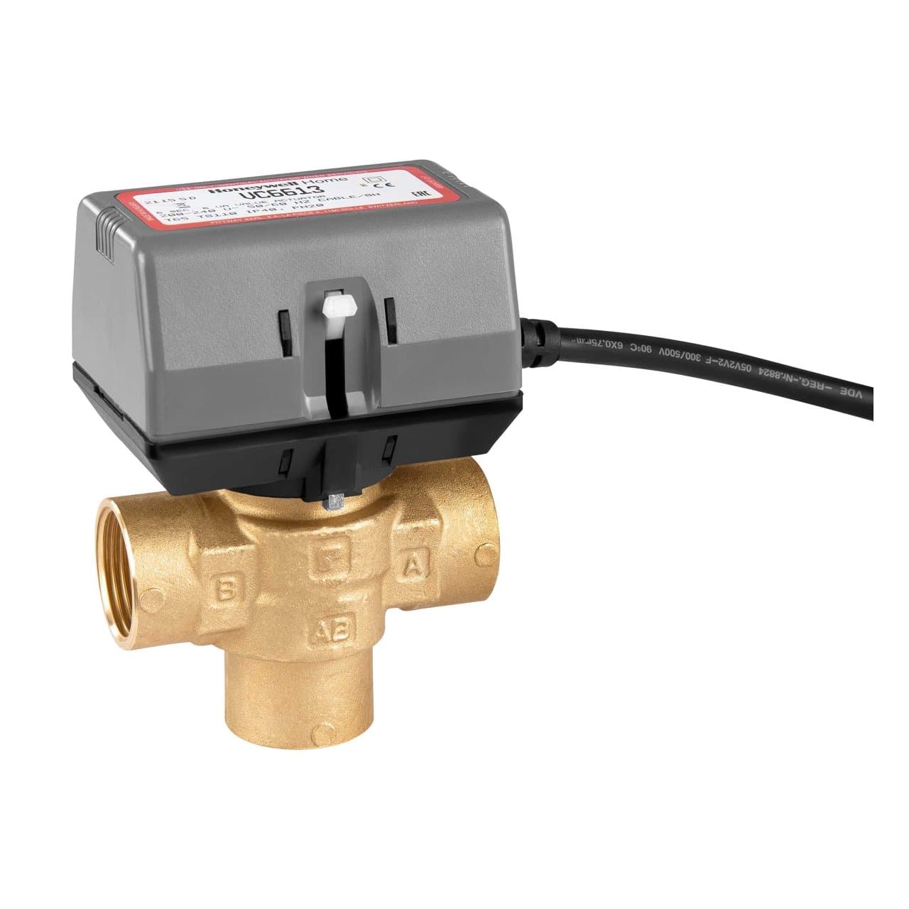 Valvola di zona motorizzata a 3 vie 3/4" con riferimento VC6613MH6000/U del marchio RESIDEO
