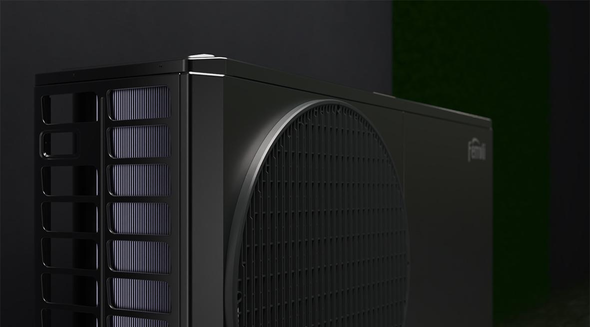 Pompa di calore trifase aerotermica monoblocco R290 Ferroli OMNIA Life M 16 kW con telecomando con riferimento 4B4770189 del marchio FERROLI