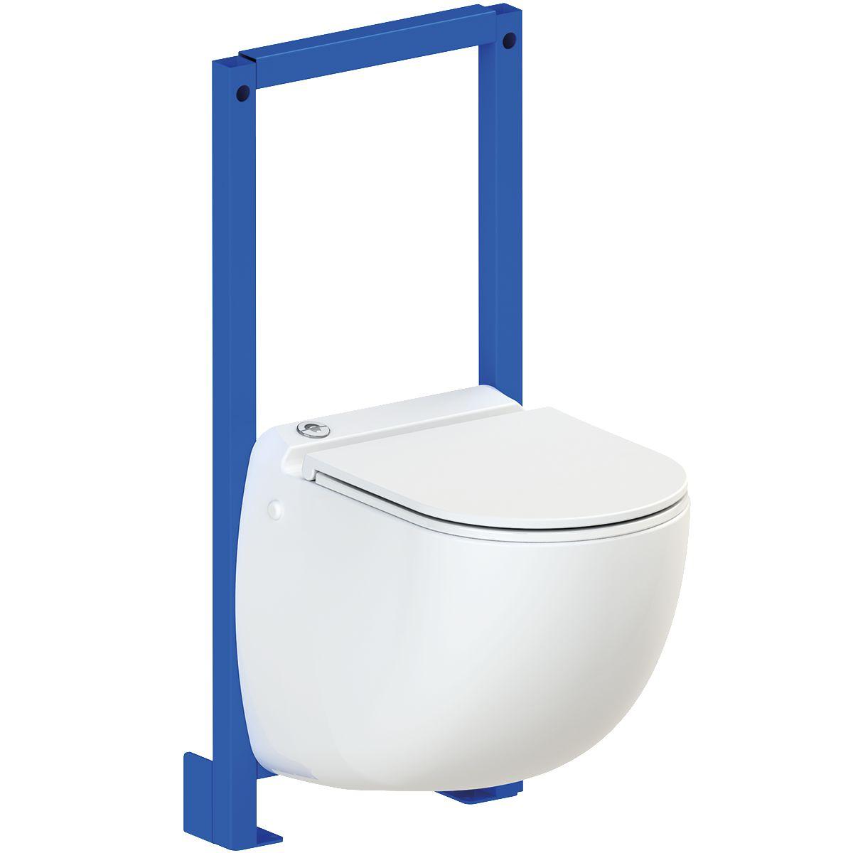 Telaio con WC trituratore SFA Sanicompact Comfort+ con riferimento C72LVCPLUS del marchio SFA SANITRIT