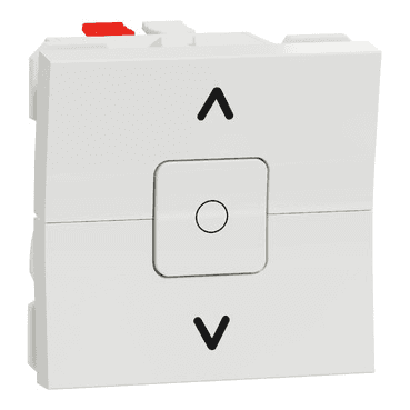 Interruttore per tapparelle New Unica studio bianco polare con riferimento NU320818 del marchio SCHNEIDER ELECTRIC