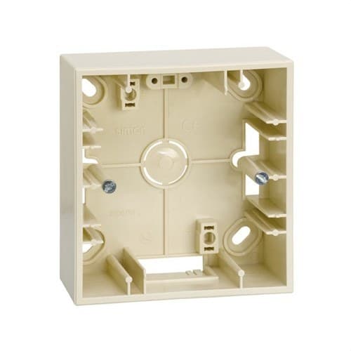 Surface Mounted Box Base for 1 Module Ivory Simon 27 Play with reference 2700751-031 from the brand SIMON