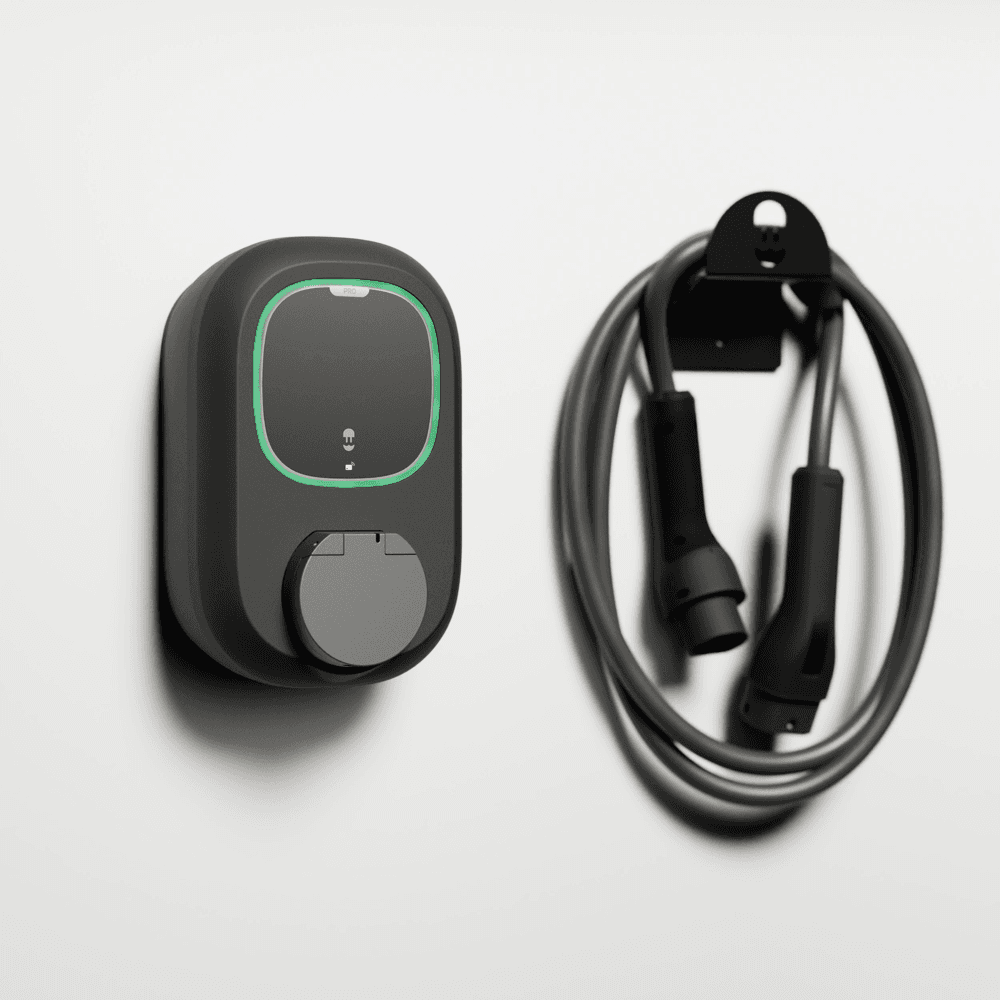 Caricabatterie auto elettrica con WiFi nero Wallbox Pulsar Pro Socket 7,4 kW con riferimento PPR2-W-2-2-K-002 del marchio WALLBOX