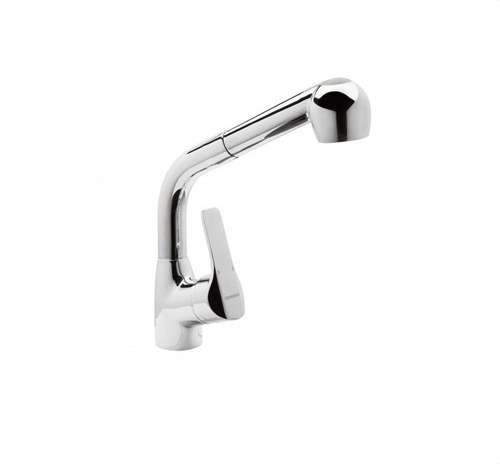 Rubinetto da cucina monocomando con bocca estraibile K8 cromo con riferimento 61206 28 45 66 del marchio GENEBRE