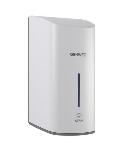 Dispenser automatico per disinfettante mani spray ABS bianco con riferimento GW04 15 01 00 del marchio GENWEC