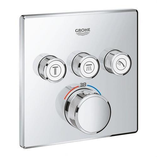 Termostato incassato con 3 manopole Grohtherm SmartControl - Cromo con riferimento 29126000 del marchio GROHE