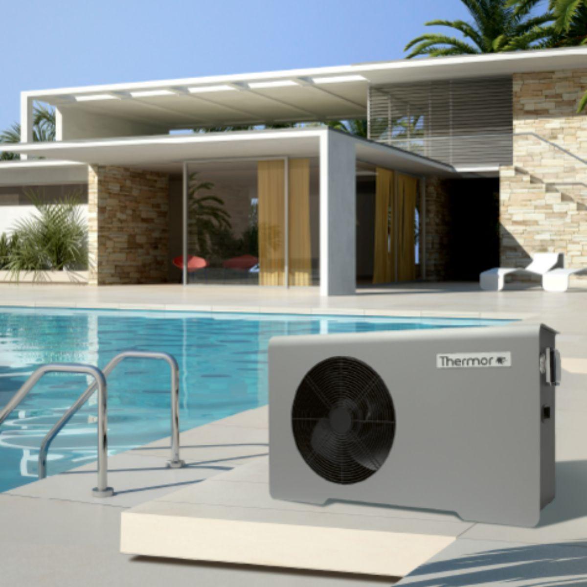 Pompa di calore per piscina Thermor Aéromax 8 kW con riferimento 297108 del marchio THERMOR