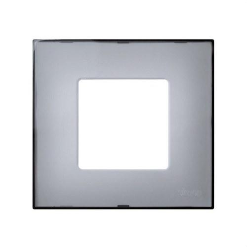 Cover intercambiabile per cornice 1 elemento grigio translucido Simon 27 Play con riferimento 2700617-112 del marchio SIMON