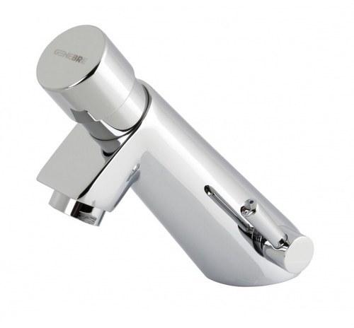 Rubinetto temporizzato per lavabo con pulsante IPSON 1/2" cromato con riferimento 1031 04 del marchio GENEBRE