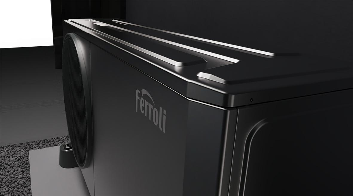 Pompa di calore aerotermica monoblocco R290 Ferroli OMNIA Life M 8 kW con telecomando con riferimento 4B4770089 del marchio FERROLI