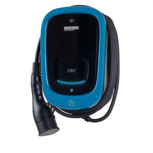 Caricabatterie auto elettrica monofase VIARIS UNI+ 7,4KW con cavo di 5 metri + Ethernet con riferimento OB94U120HA2 del marchio ORBIS