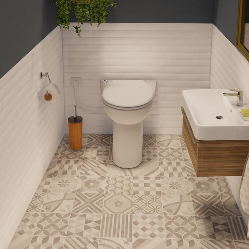 WC con trituratore SFA SANICOMPACT C43 con riferimento 0100804 del marchio SFA SANITRIT