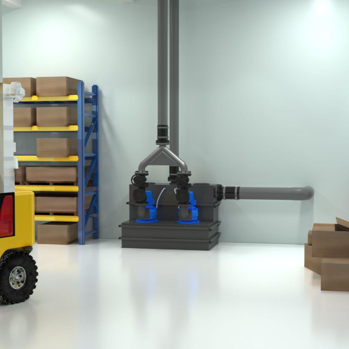 Stazione di pompaggio trifase SFA Sanicubic 2 SC7.5 T con riferimento 04CUB2SC75T del marchio SFA SANITRIT