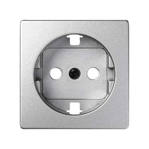 Cover with Safety Device for Cold Aluminium Schuko Socket Base Simon 82 with reference 82041-93 from the brand SIMON