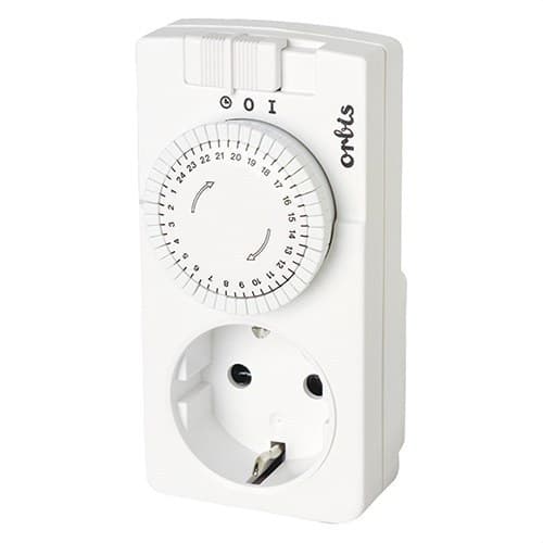Programmatore a spina D T-15 GIORNALIERO S/RSVA.230V 3500W ESF.30 MN con riferimento OB162232 del marchio ORBIS