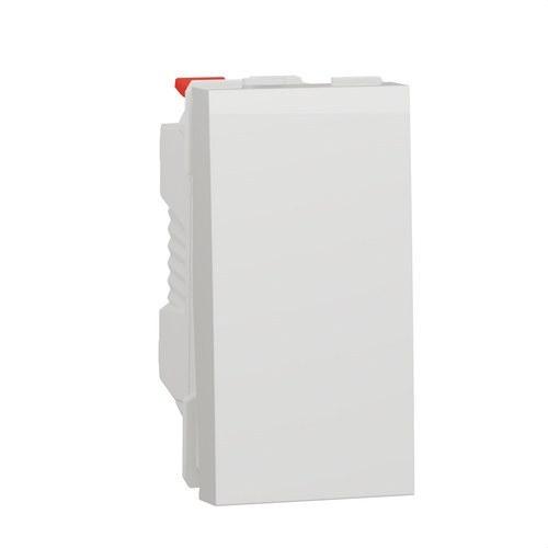 Interruttore da 1 modulo bianco polare New Unica con riferimento NU310318 del marchio SCHNEIDER ELECTRIC