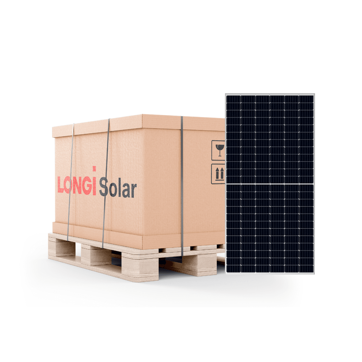 Pacco 31 Pannello solare da 550W Longi HI-MO5m LR5-72HPH-550M con riferimento LR5-72HPH 550WP del marchio LONGI