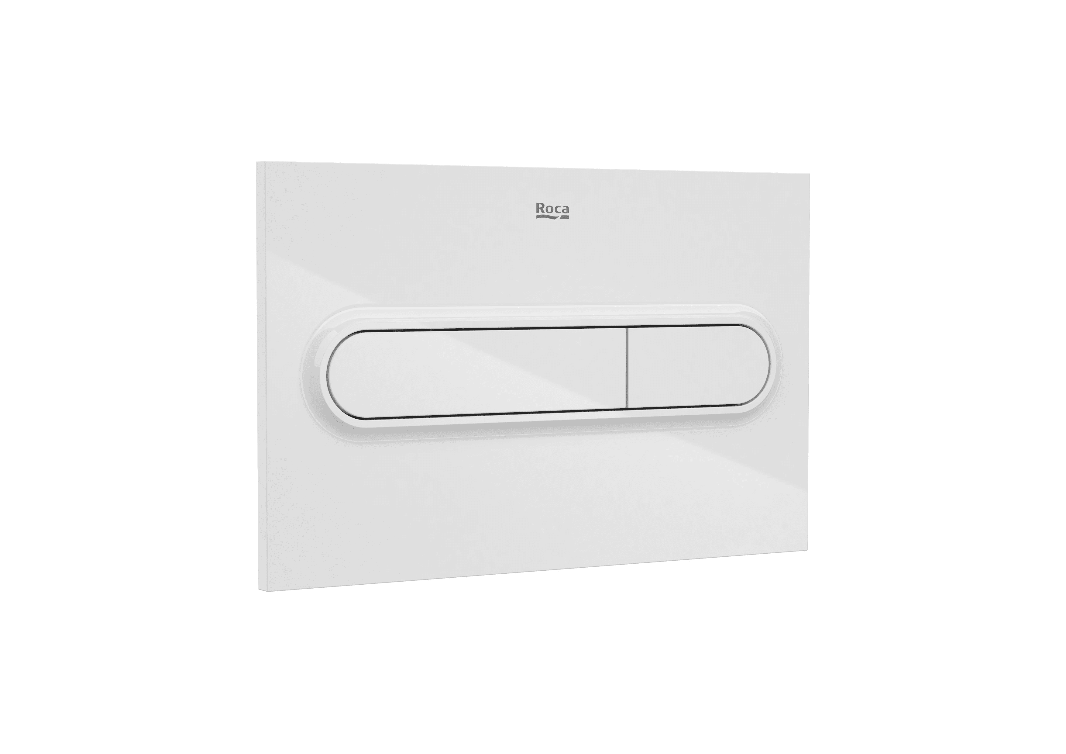 Piastra di azionamento con scarico duale bianco Roca In-Wall PL1 Dual con riferimento A890195000 del marchio ROCA
