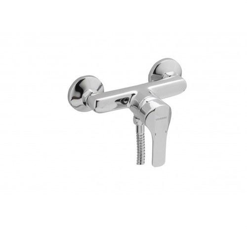 Miscelatore doccia monocomando con kit Genebre K8 cromato con riferimento 60110 28 45 66 del marchio GENEBRE