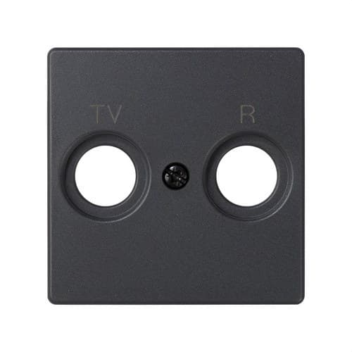 Graphite R-TV Inductive Socket Plate Simon 82 with reference 82053-38 from the brand SIMON