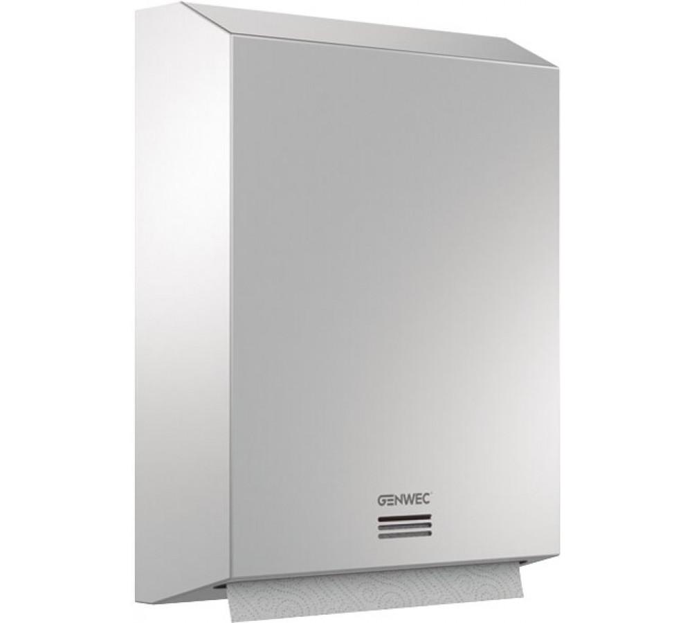 Dispenser di carta asciugamani grande inox 304 satinato con riferimento GW03 05 04 01 del marchio GENWEC