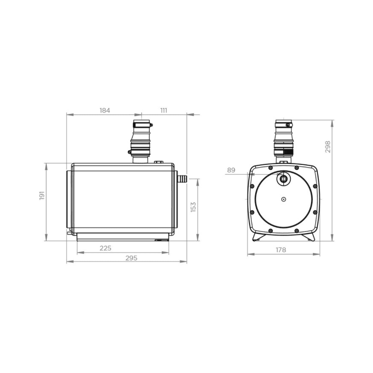 Pompa dell'acqua aspirante con scarico per doccia SFA Sanifloor+ 1 con riferimento HIFLOOR1 del marchio SFA SANITRIT