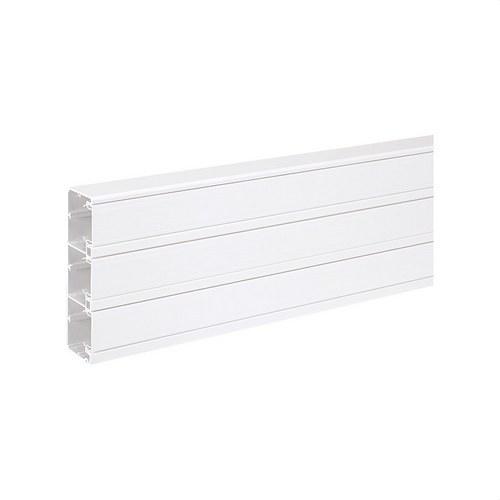 Canale PVC da 2m 185x55mm con 3 scomparti per funzioni K45 colore bianco con riferimento TK12143/9 del marchio SIMON