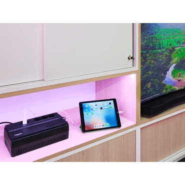 SAI EASY UPS BVS 650VA - Prese schuko con riferimento BVS650I-GR del marchio SCHNEIDER ELECTRIC