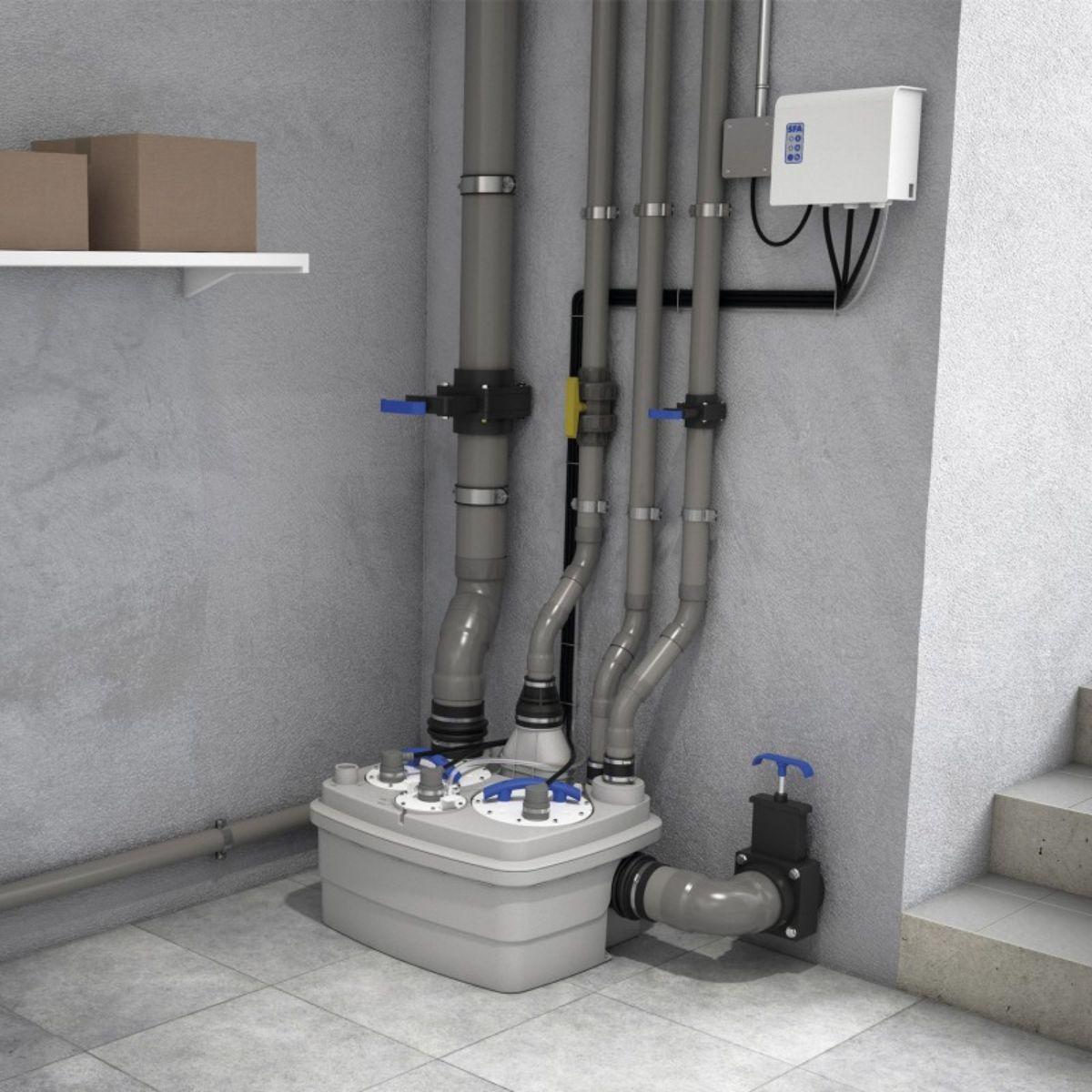 Stazione di pompaggio SFA Sanicubic 2 Pro Smart Brushless con riferimento R4BLDCIP68NM del marchio SFA SANITRIT