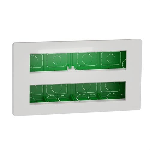 Flush-mounted centralisation 2x10 modules white New Unica System+ with reference NU171020 from the brand SCHNEIDER ELECTRIC