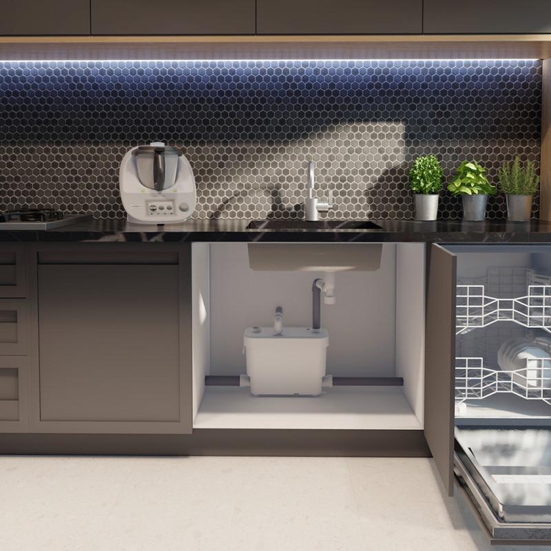 Pompa di evacuazione SFA SANISPEED per uso intensivo in cucine e lavanderie con riferimento 0101300 del marchio SFA SANITRIT