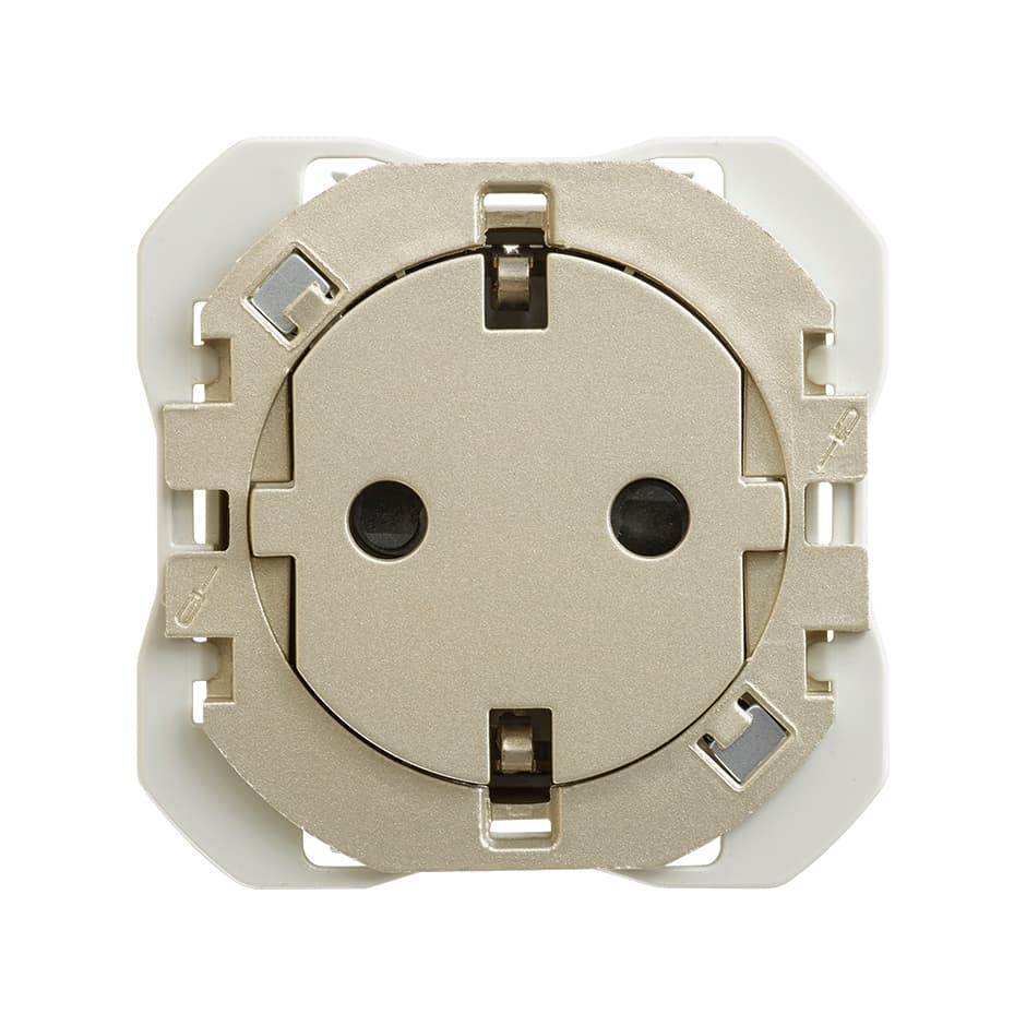 Schuko Socket Outlet Clean 16A 250V~ with Screw Terminal System Cava Simon 270 with reference 20000434-094 from the brand SIMON