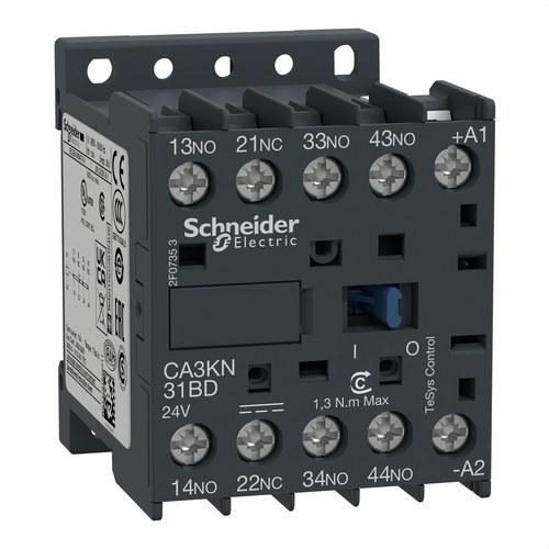 Contattore ausiliario TeSys CA3K 3NA+1NF 24VCC con riferimento CA3KN31BD del marchio SCHNEIDER ELECTRIC