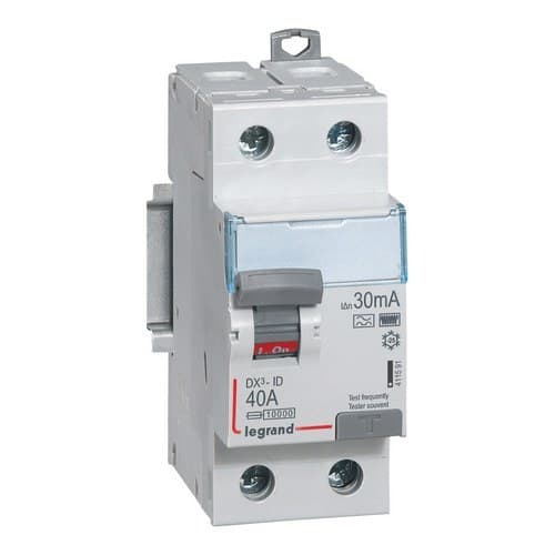 Differenziale DX3 2P 40A 30mA Classe HPI con riferimento 411591 del marchio LEGRAND