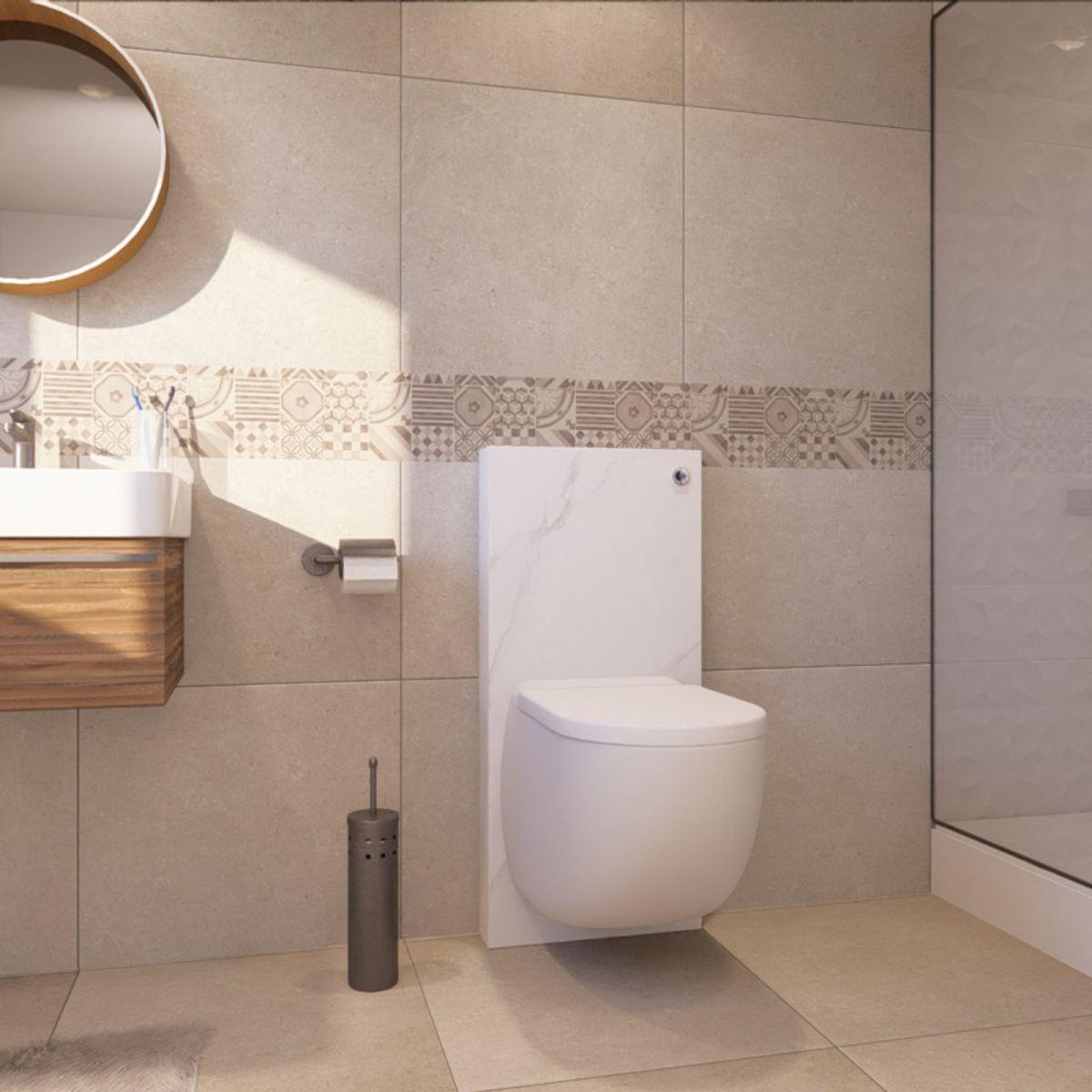 Soluzione completa WC sospeso con trituratore SFA Sanicompact Comfort Style - Marmo di Carrara con riferimento C72LVCPLUSAMC del marchio SFA SANITRIT