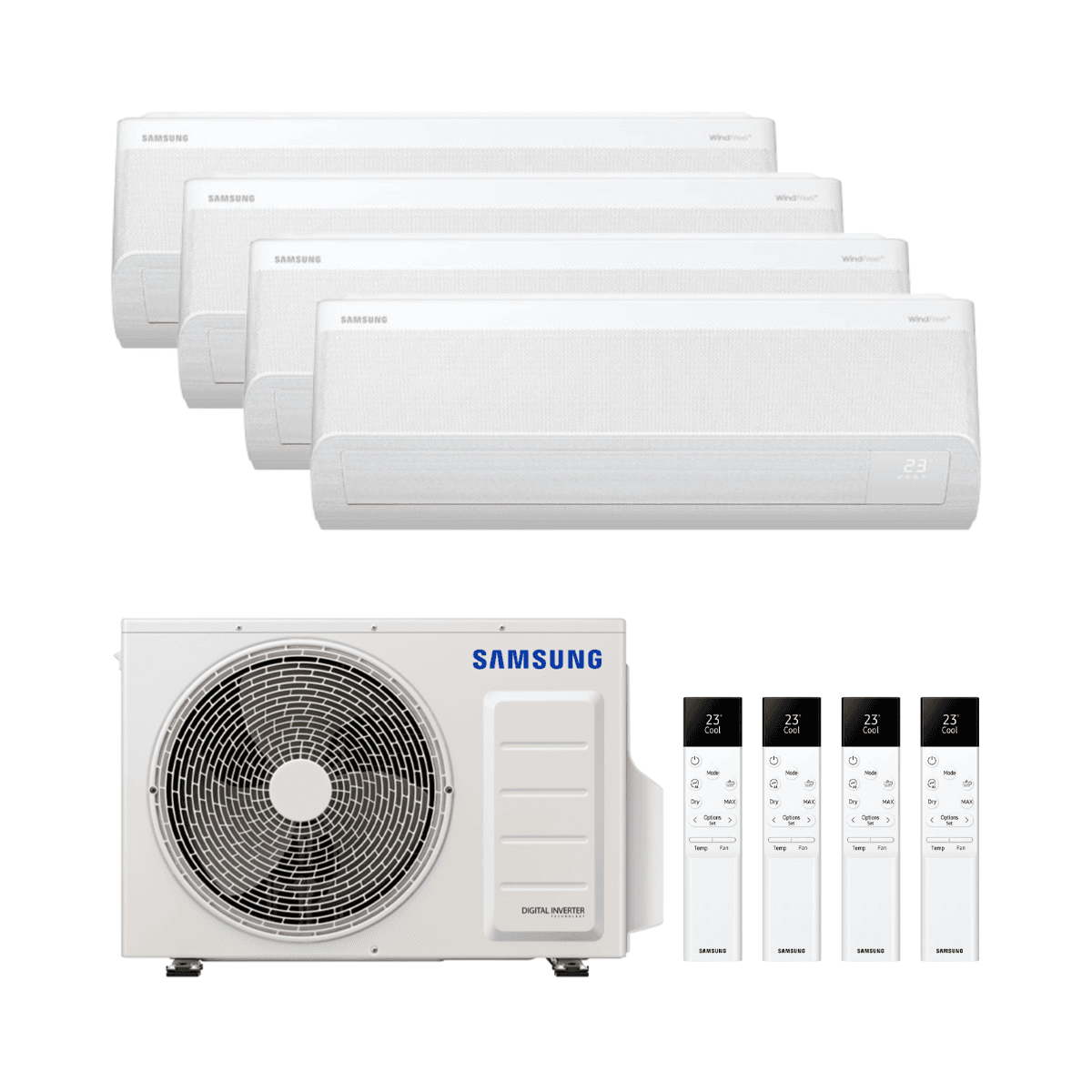 Aria condizionata 4x1 Samsung WindFree Comfort S2 2,5kW 9000 BTU con riferimento SAMFJM4X180-09 del marchio SAMSUNG
